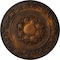Ekena Millwork Sydney Ceiling Medallion (Fits Canopies up to 5 3/4"), Hand-Painted Rust, 27 3/4"OD x 2"P CM27SYRUS - alternate 1